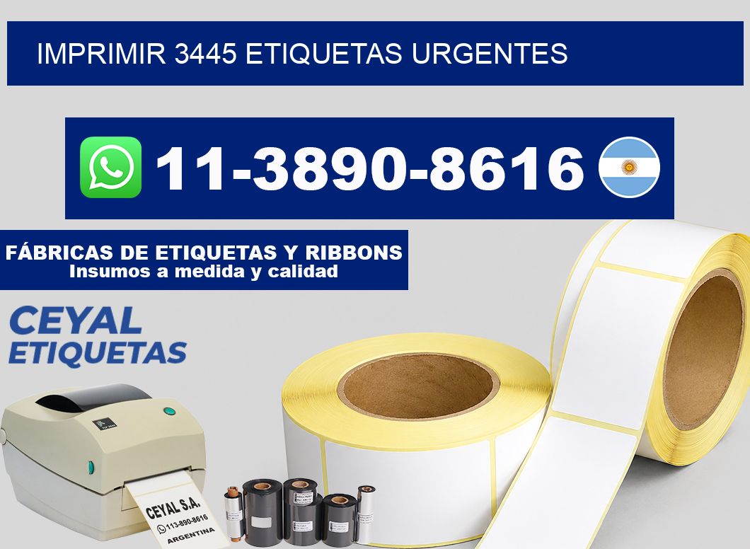 IMPRIMIR 3445 ETIQUETAS URGENTES