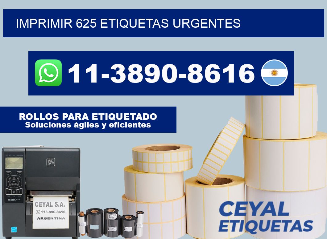 IMPRIMIR 625 ETIQUETAS URGENTES