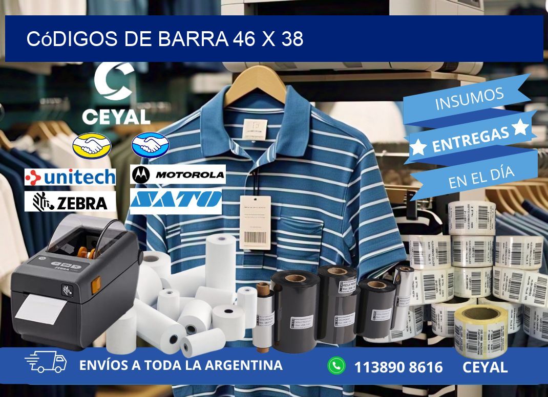 códigos de barra 46 x 38