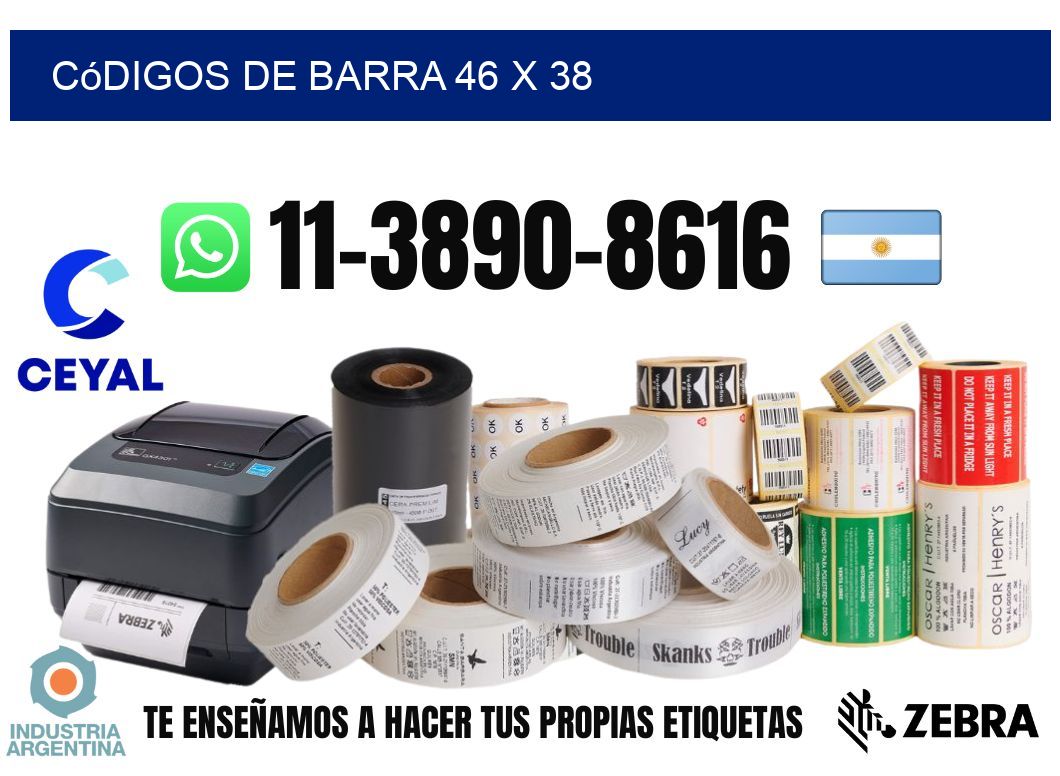 códigos de barra 46 x 38