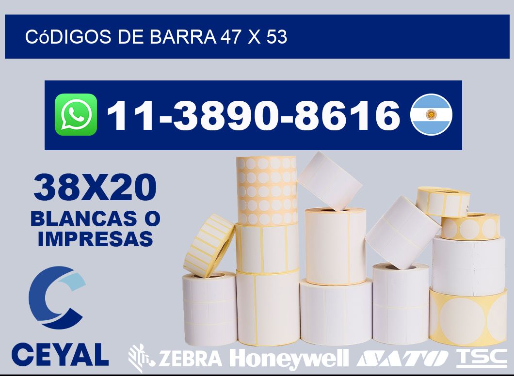 códigos de barra 47 x 53