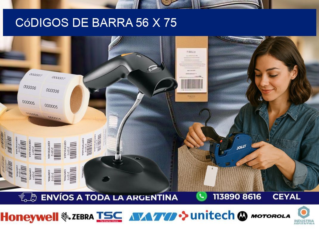 códigos de barra 56 x 75