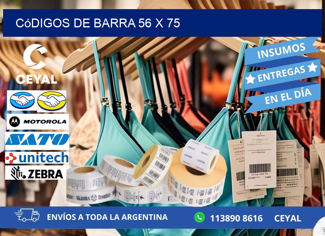 códigos de barra 56 x 75