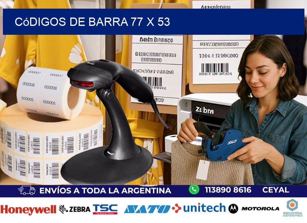 códigos de barra 77 x 53