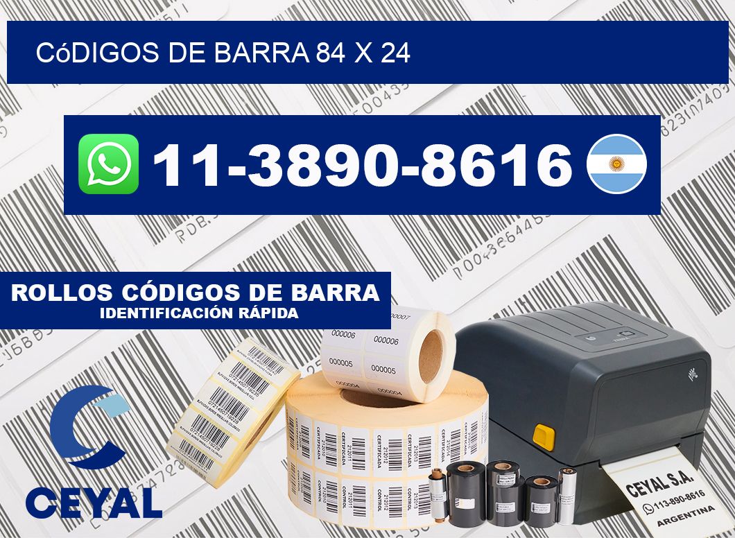 códigos de barra 84 x 24