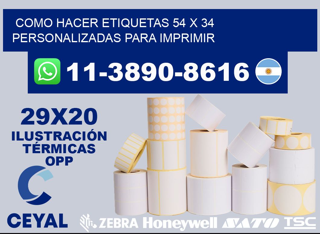 como hacer etiquetas 54 x 34 personalizadas para imprimir