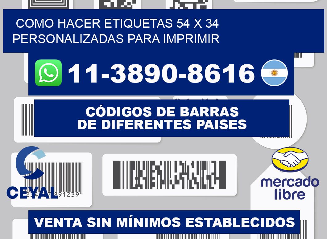 como hacer etiquetas 54 x 34 personalizadas para imprimir