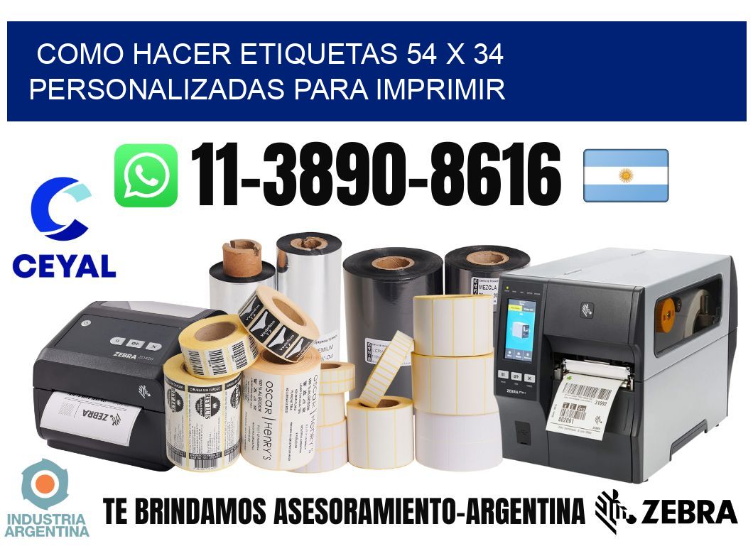 como hacer etiquetas 54 x 34 personalizadas para imprimir