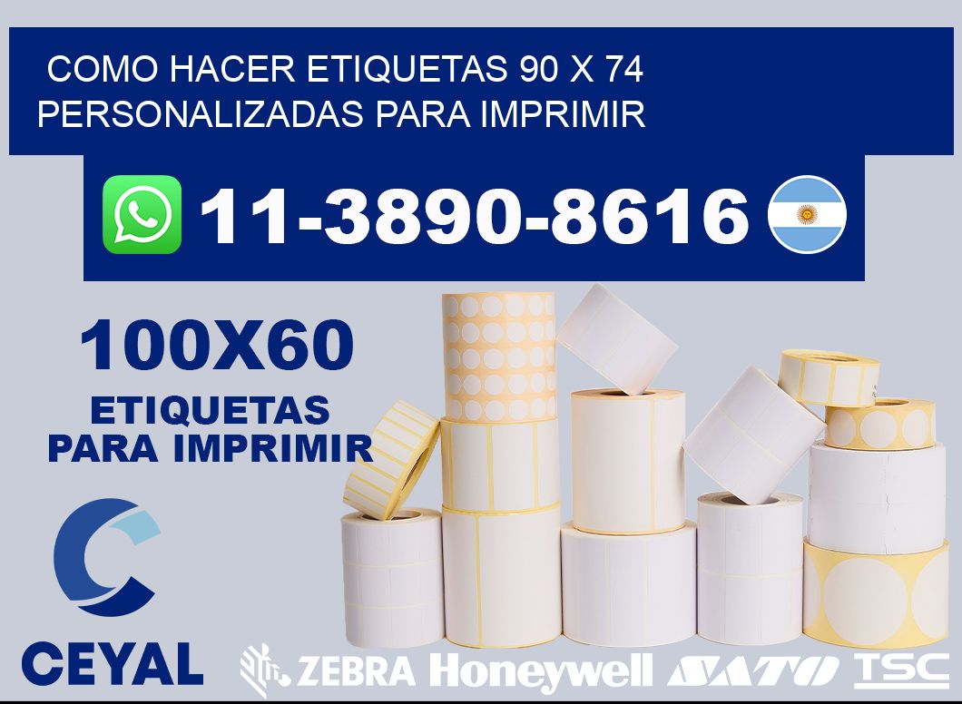 como hacer etiquetas 90 x 74 personalizadas para imprimir