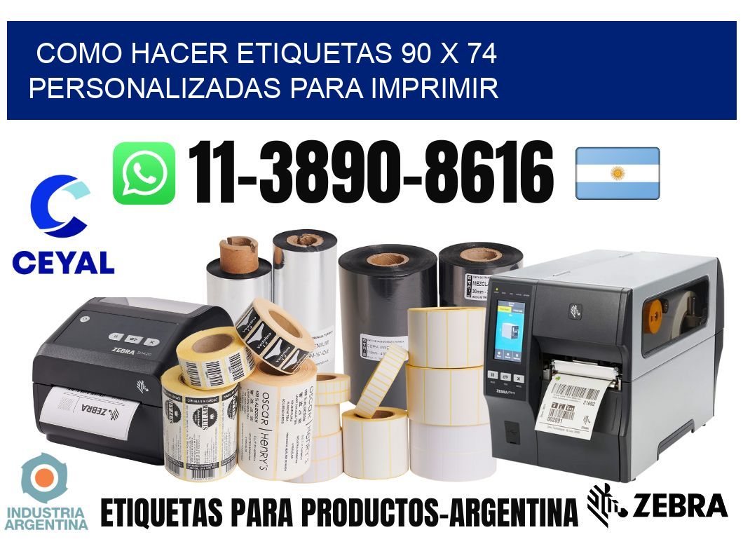 como hacer etiquetas 90 x 74 personalizadas para imprimir