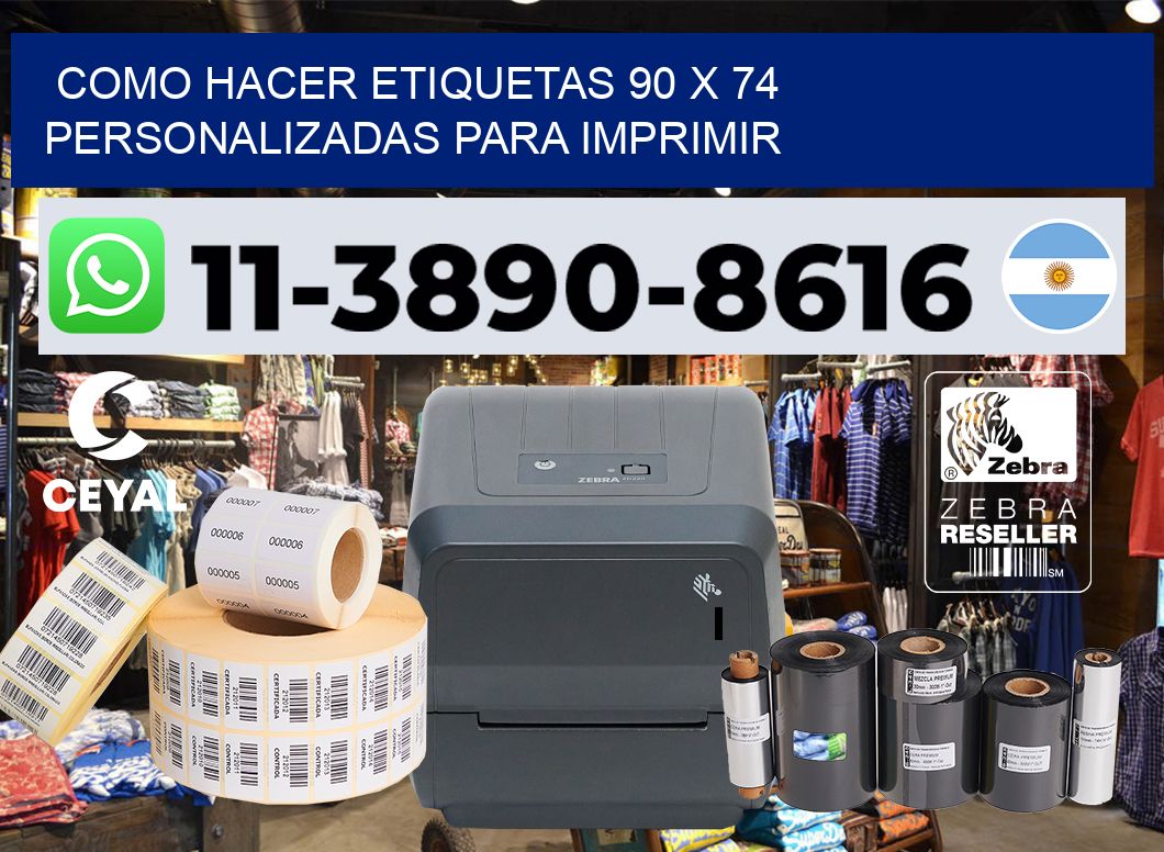 como hacer etiquetas 90 x 74 personalizadas para imprimir