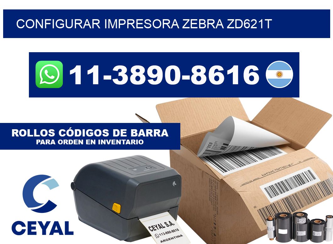 configurar impresora Zebra ZD621T
