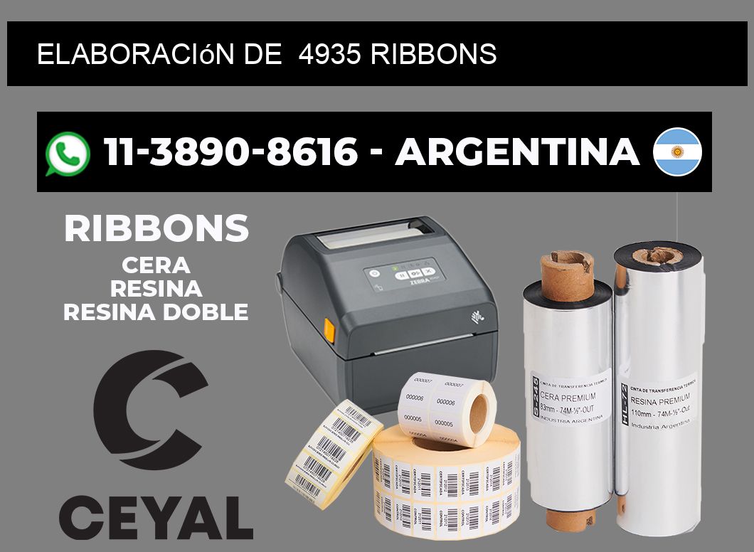 elaboración de 4935 ribbons