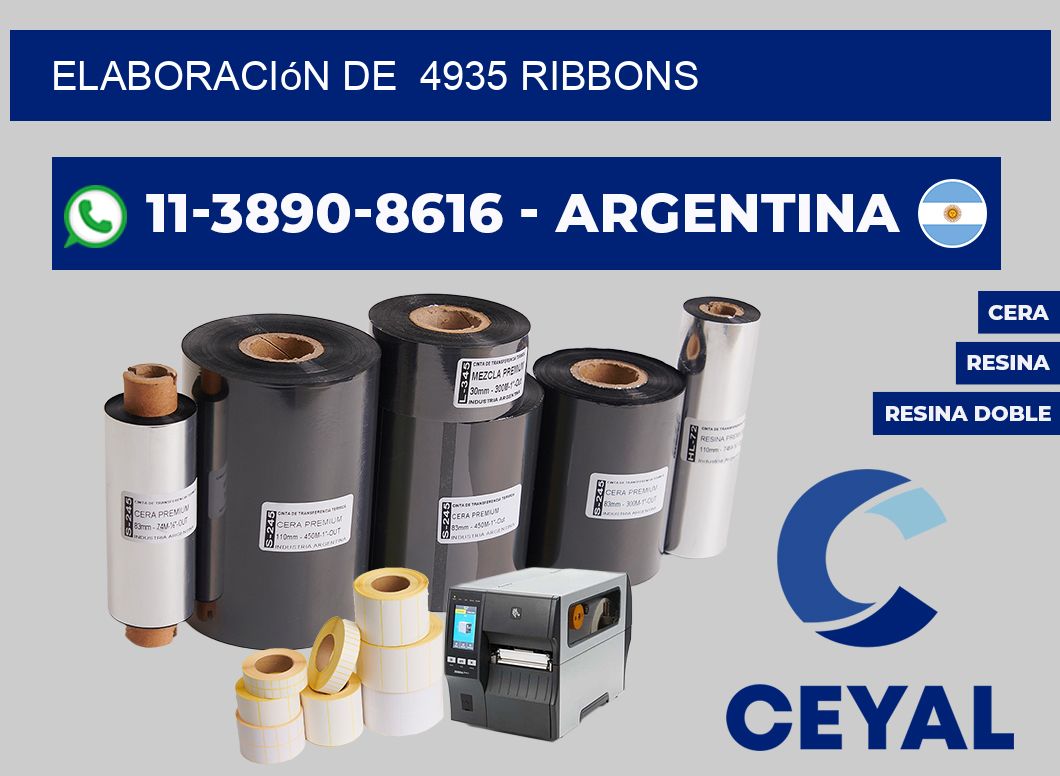 elaboración de  4935 ribbons