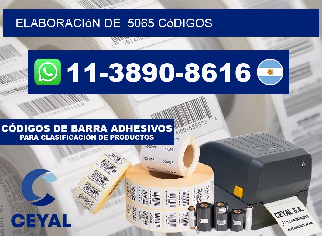 elaboración de  5065 códigos