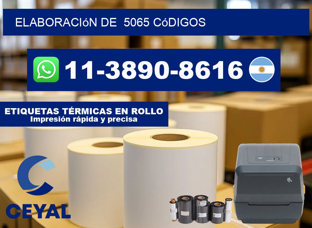 elaboración de  5065 códigos