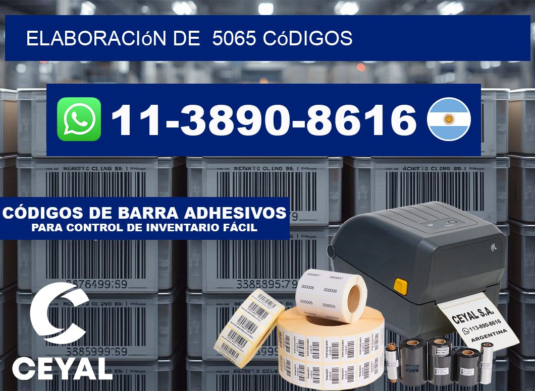 elaboración de  5065 códigos