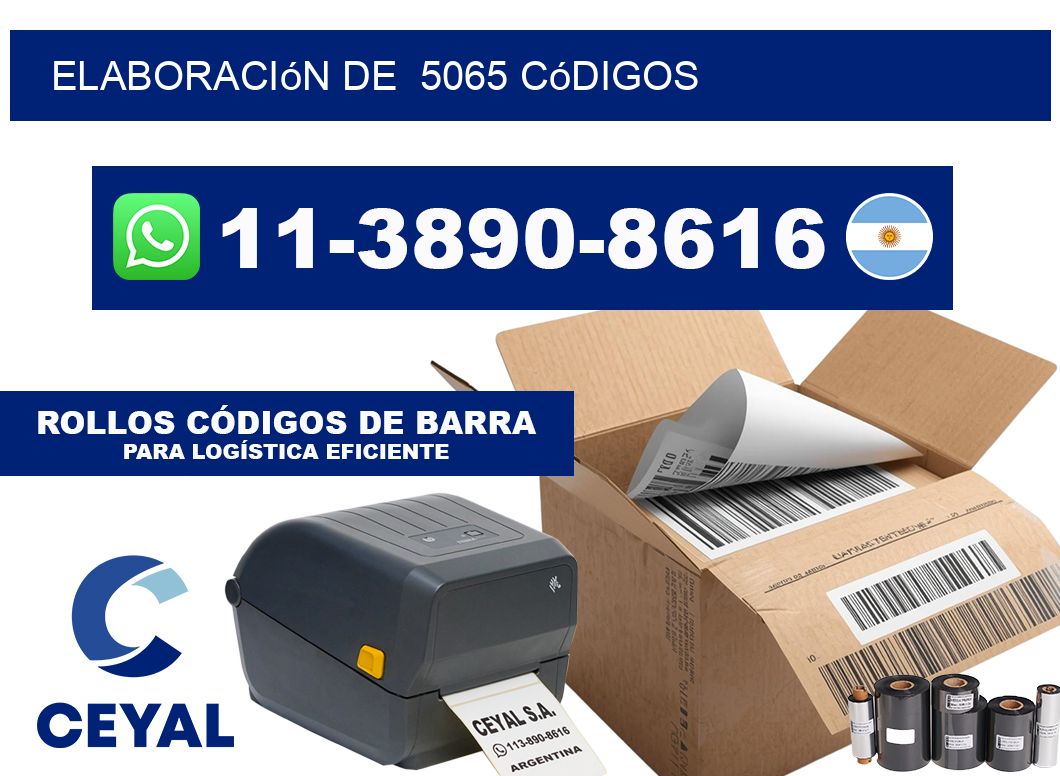 elaboración de  5065 códigos