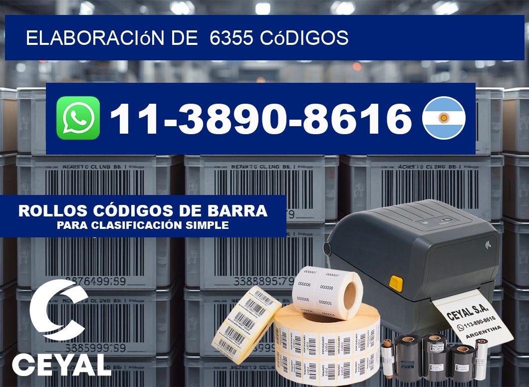 elaboración de 6355 códigos