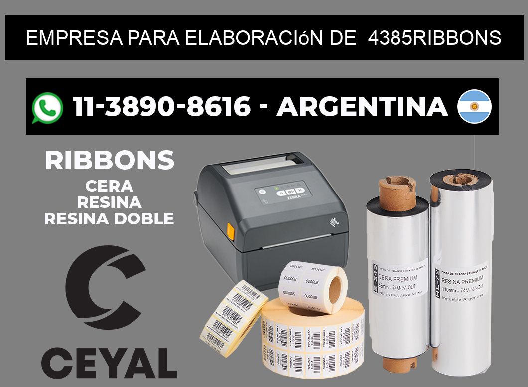 empresa para elaboración de  4385ribbons