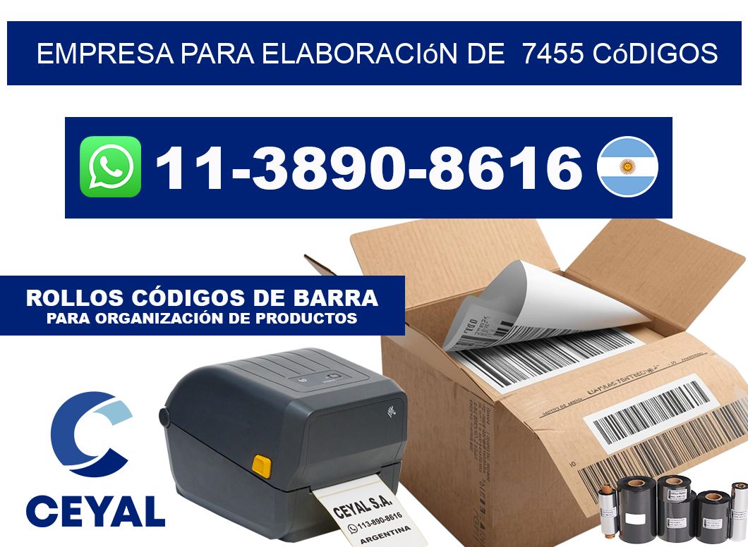 empresa para elaboración de  7455 códigos