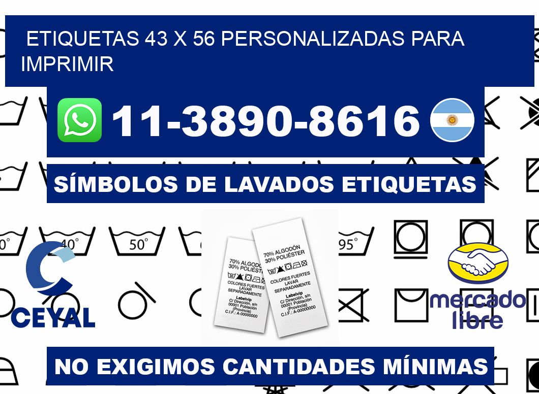 etiquetas 43 x 56 personalizadas para imprimir