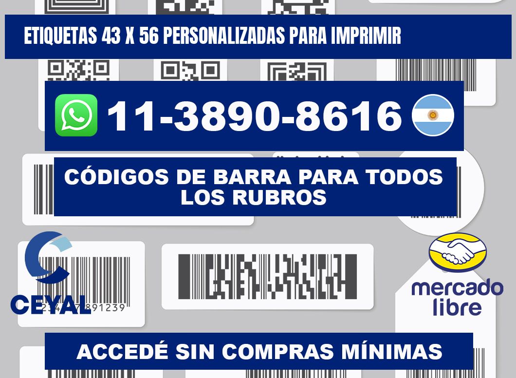 etiquetas 43 x 56 personalizadas para imprimir
