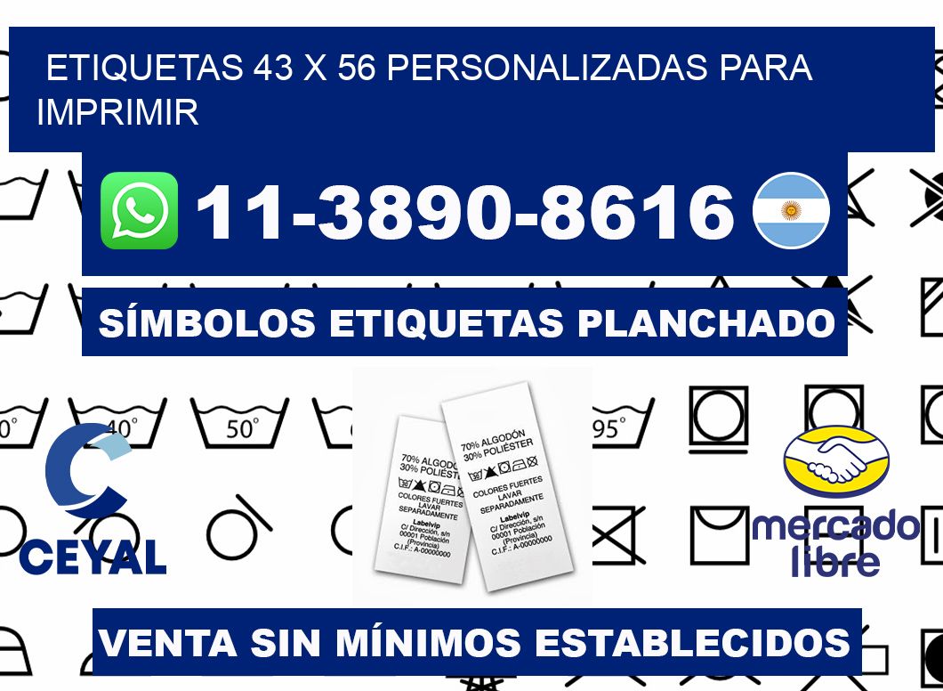 etiquetas 43 x 56 personalizadas para imprimir