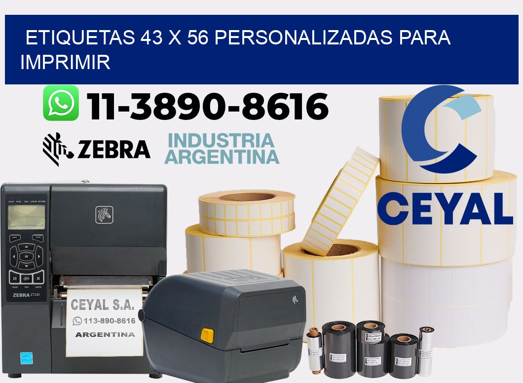etiquetas 43 x 56 personalizadas para imprimir