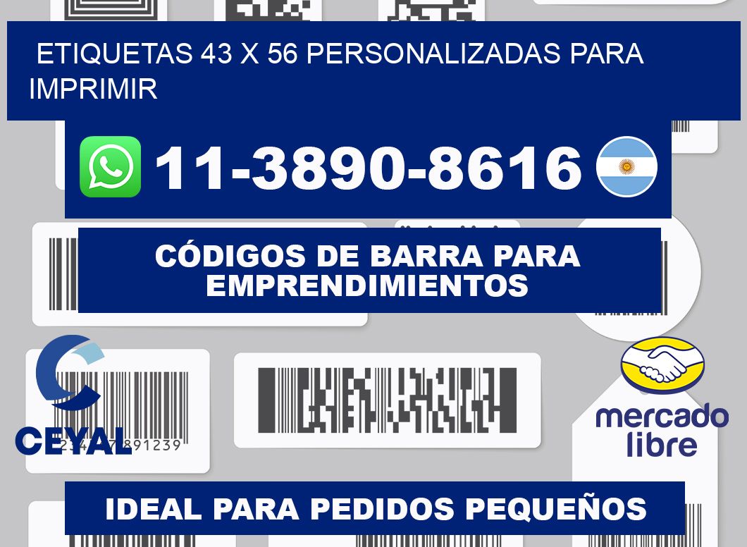 etiquetas 43 x 56 personalizadas para imprimir