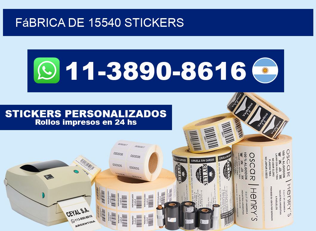 fábrica de 15540 stickers
