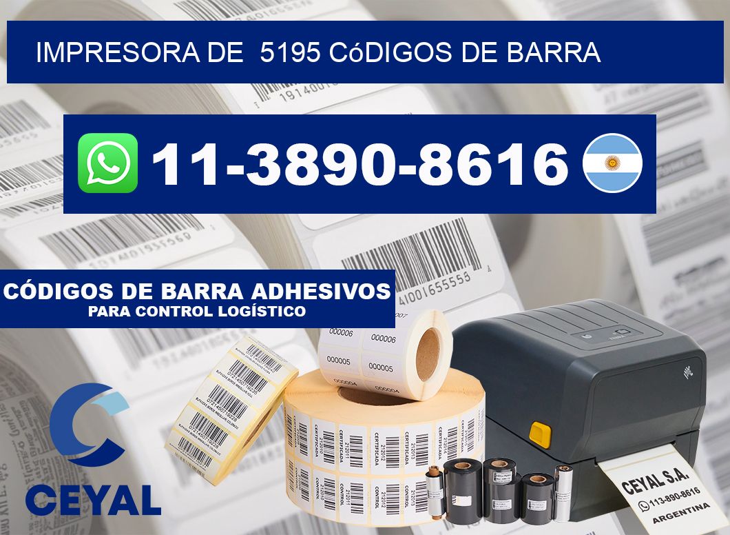 impresora de 5195 códigos de barra