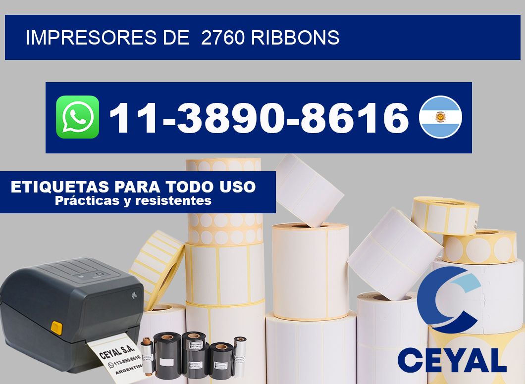 impresores de  2760 ribbons