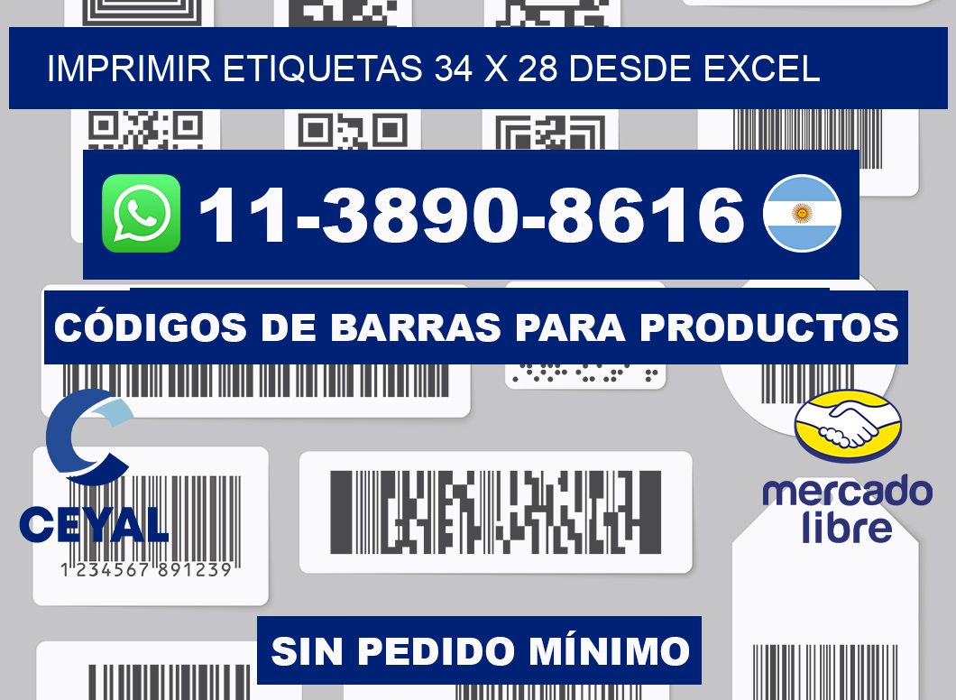 imprimir etiquetas 34 x 28 desde excel