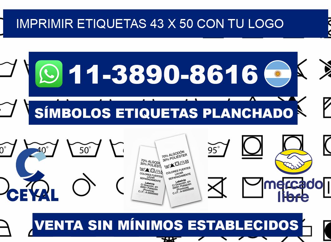imprimir etiquetas 43 x 50 con tu logo