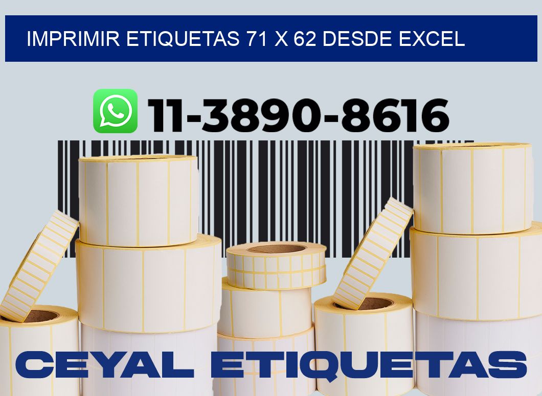 imprimir etiquetas 71 x 62 desde excel