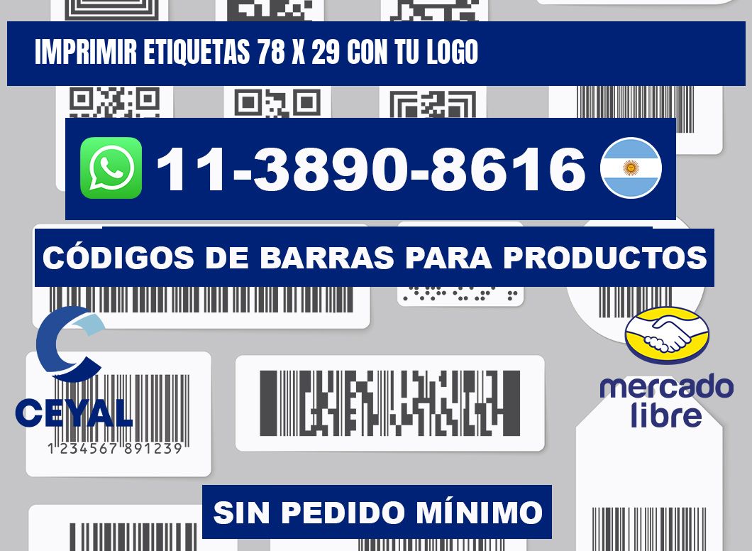 imprimir etiquetas 78 x 29 con tu logo
