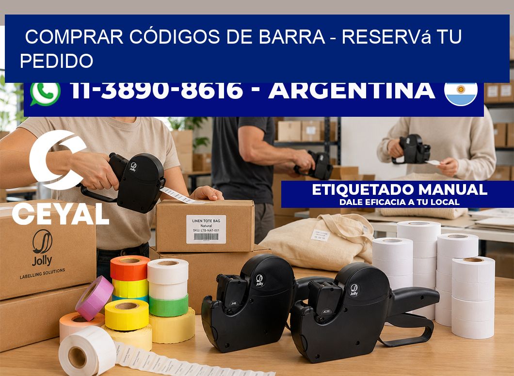 COMPRAR CÓDIGOS DE BARRA - Reservá tu pedido