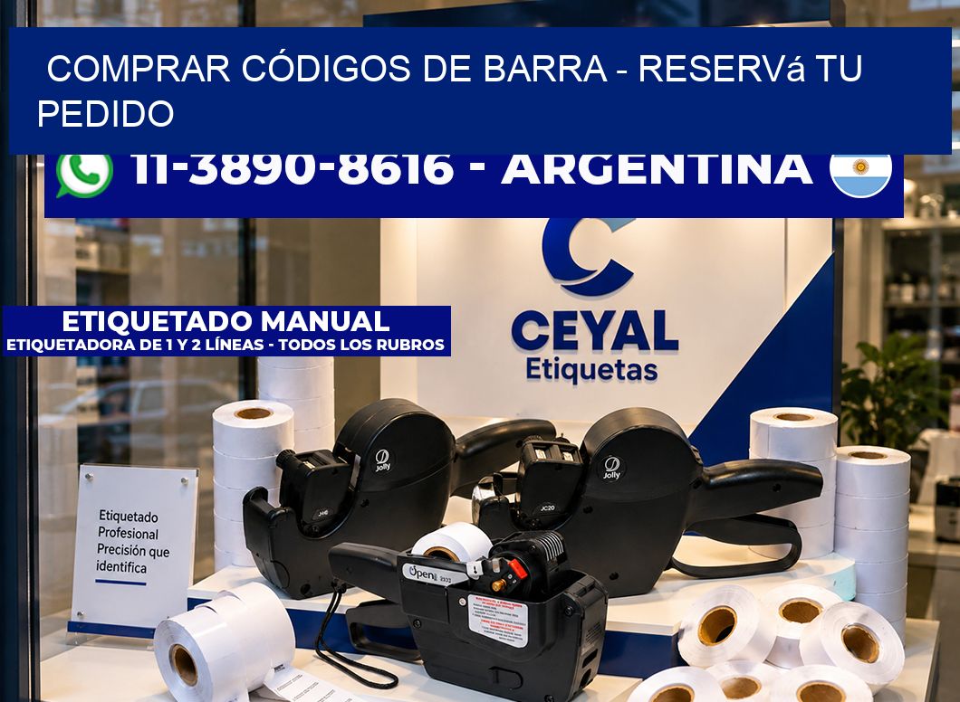 COMPRAR CÓDIGOS DE BARRA - Reservá tu pedido