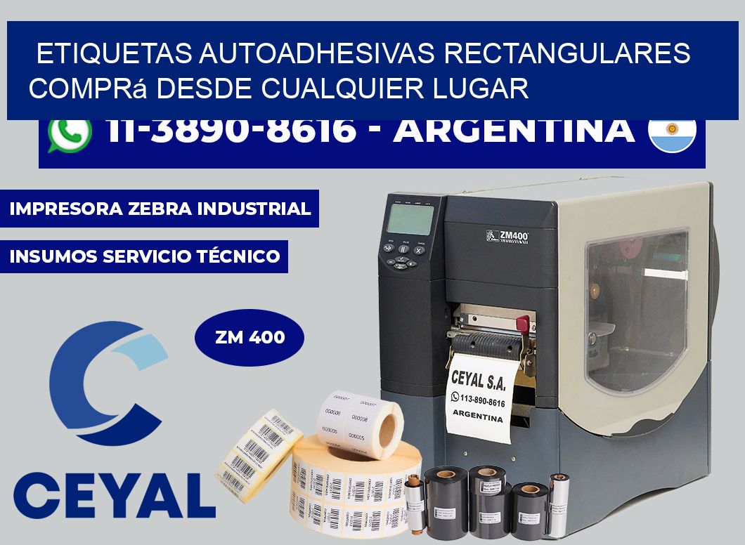 ETIQUETAS AUTOADHESIVAS RECTANGULARES Comprá desde cualquier lugar