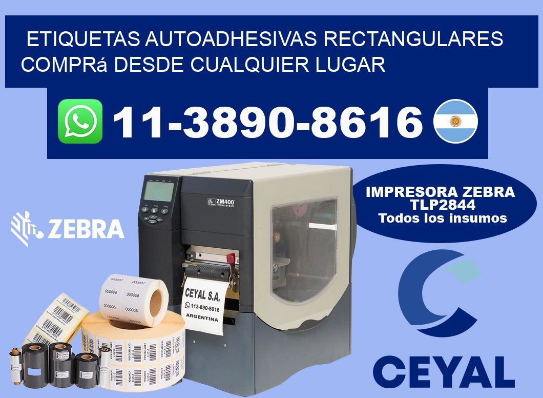 ETIQUETAS AUTOADHESIVAS RECTANGULARES Comprá desde cualquier lugar