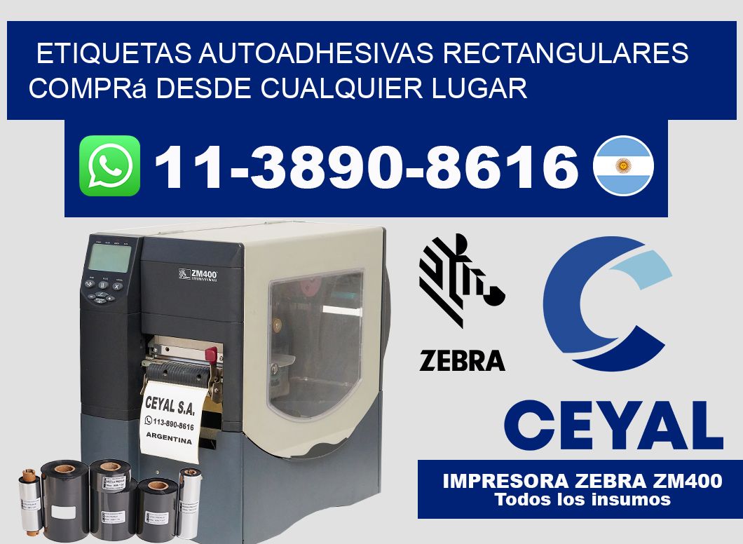 ETIQUETAS AUTOADHESIVAS RECTANGULARES Comprá desde cualquier lugar