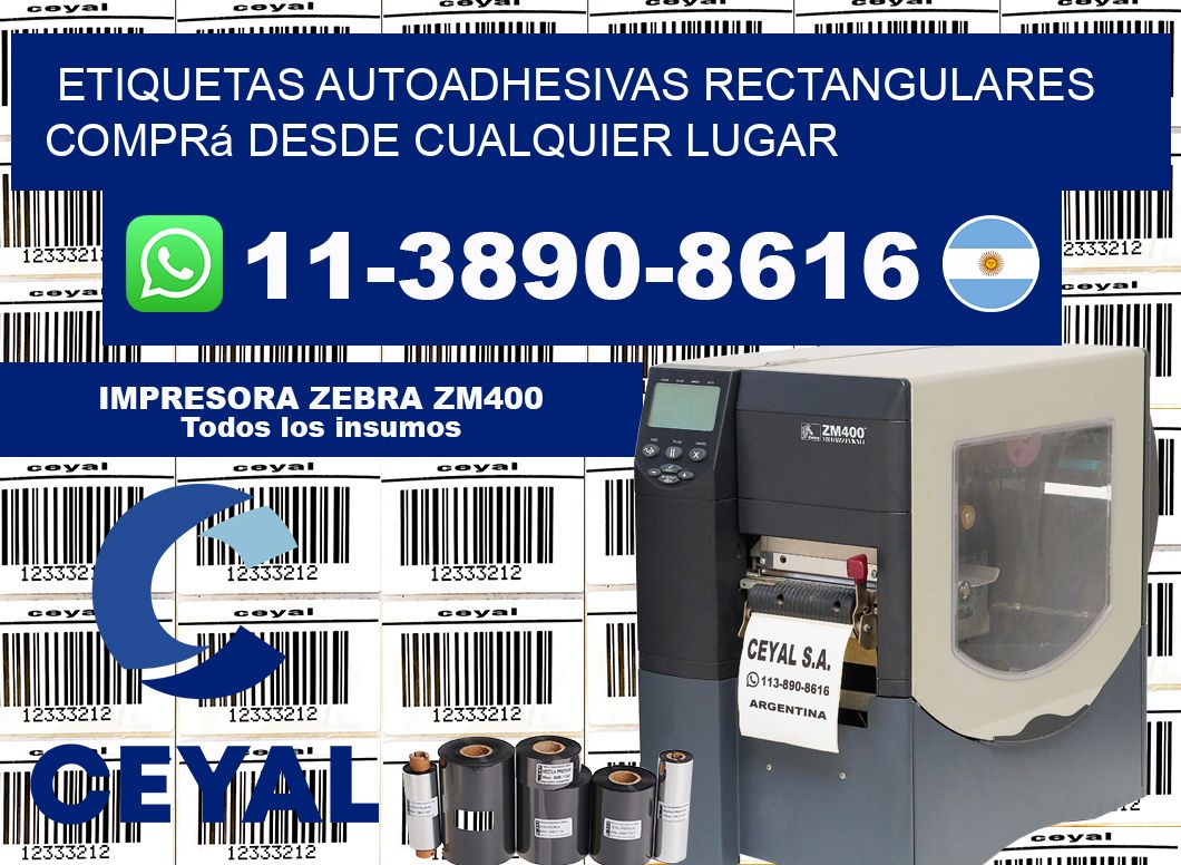 ETIQUETAS AUTOADHESIVAS RECTANGULARES Comprá desde cualquier lugar