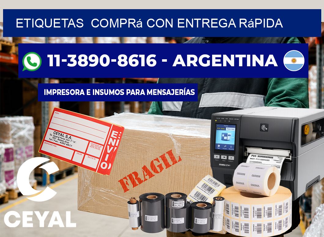ETIQUETAS  Comprá con entrega rápida