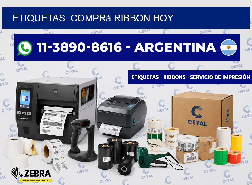 ETIQUETAS  Comprá ribbon hoy