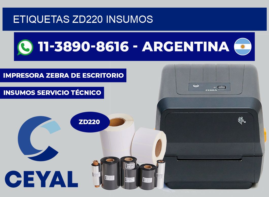 ETIQUETAS ZD220 insumos