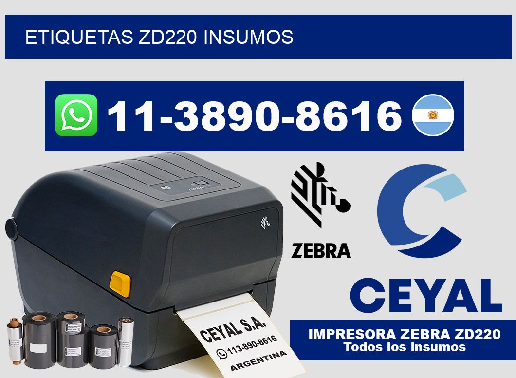 ETIQUETAS ZD220 insumos