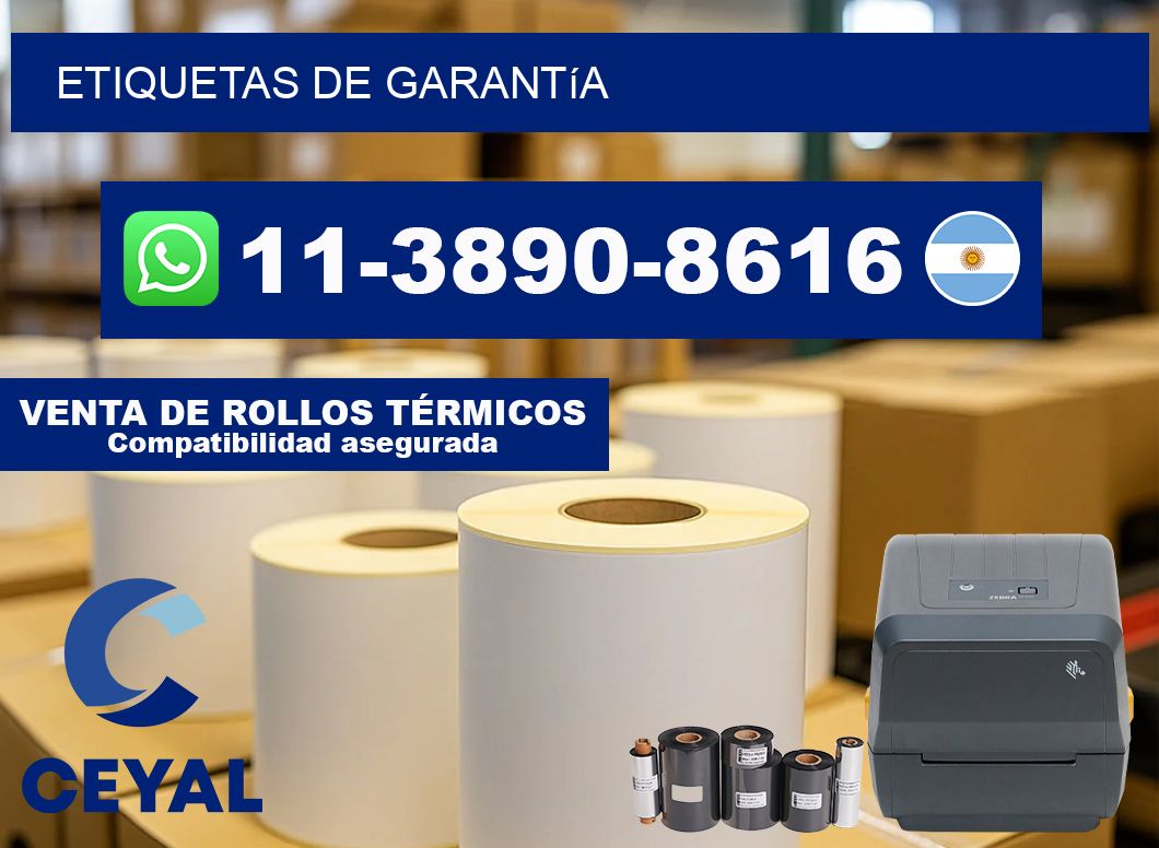 ETIQUETAS de garantía