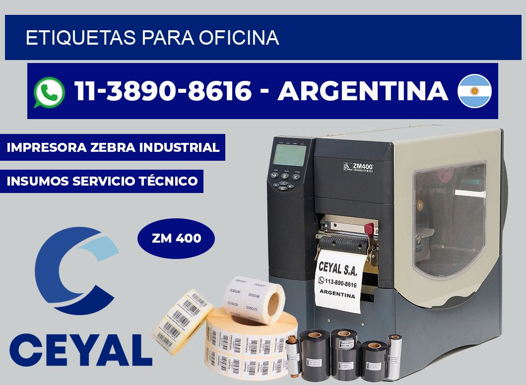 ETIQUETAS para oficina