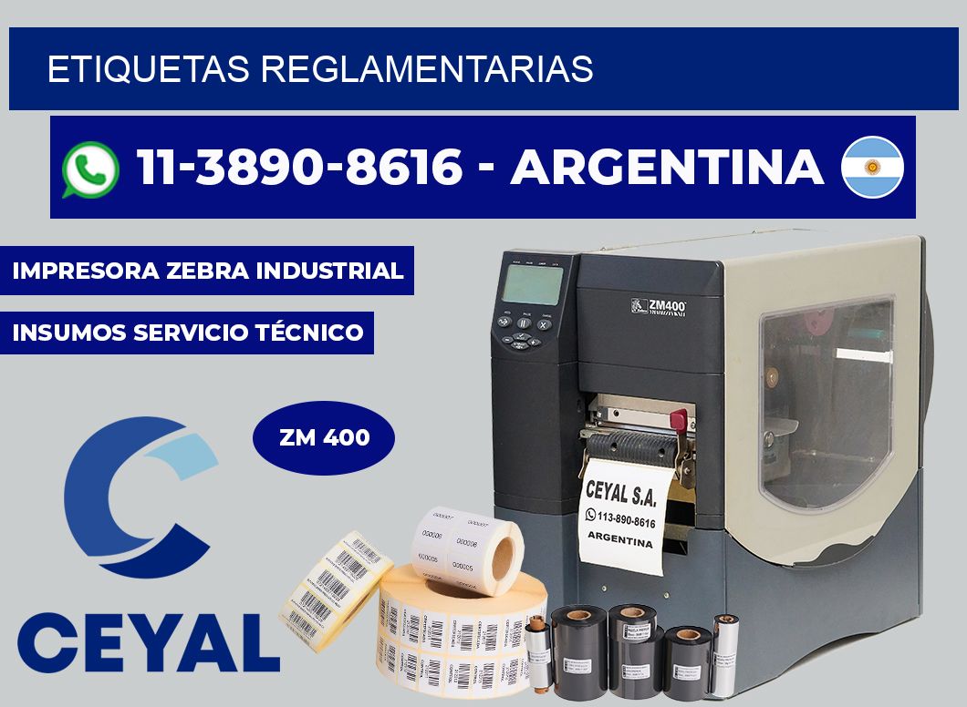 ETIQUETAS reglamentarias